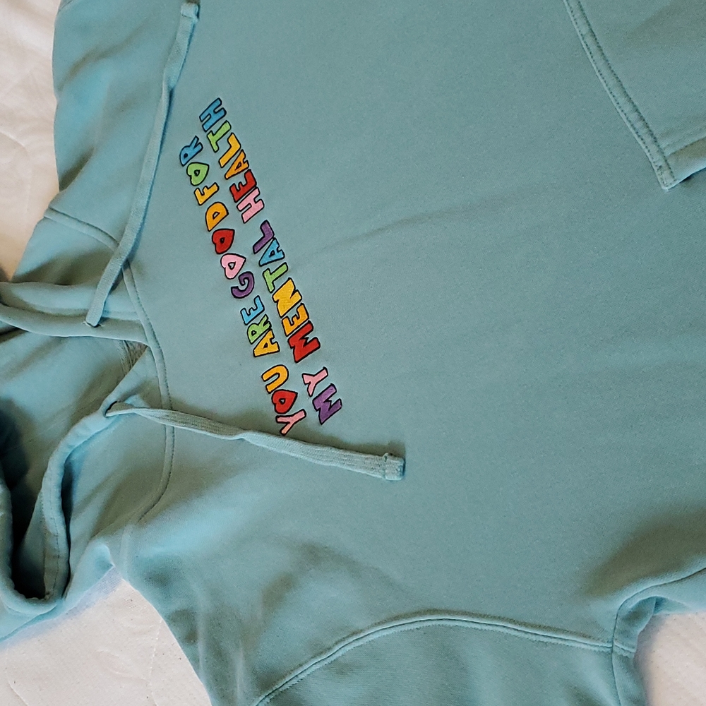 DREAM Clothing - "Good For My Mental Health" Pigment dyed hoodie (US L)